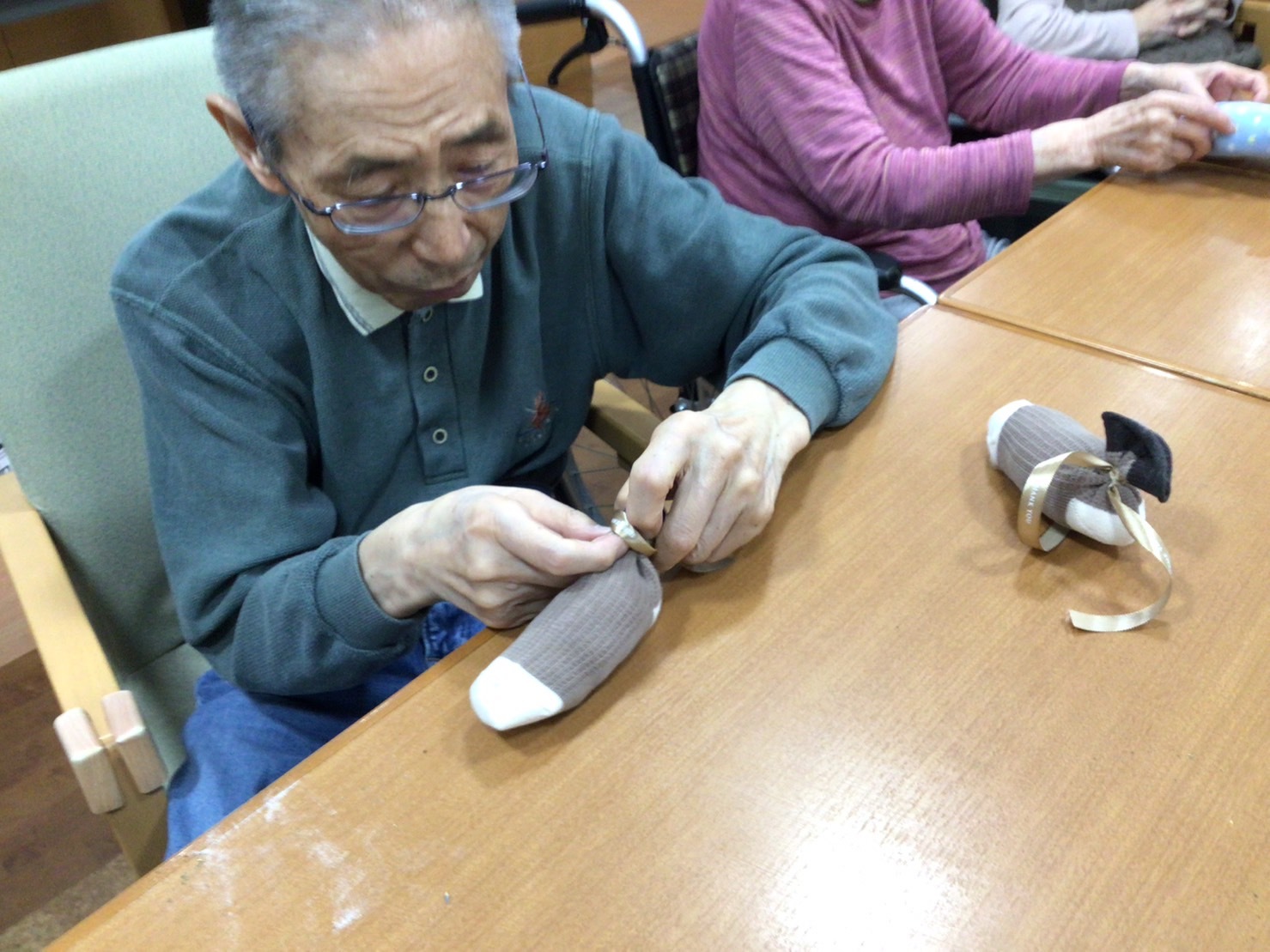 シューズキーパー作り-6　ニチイホーム板橋徳丸