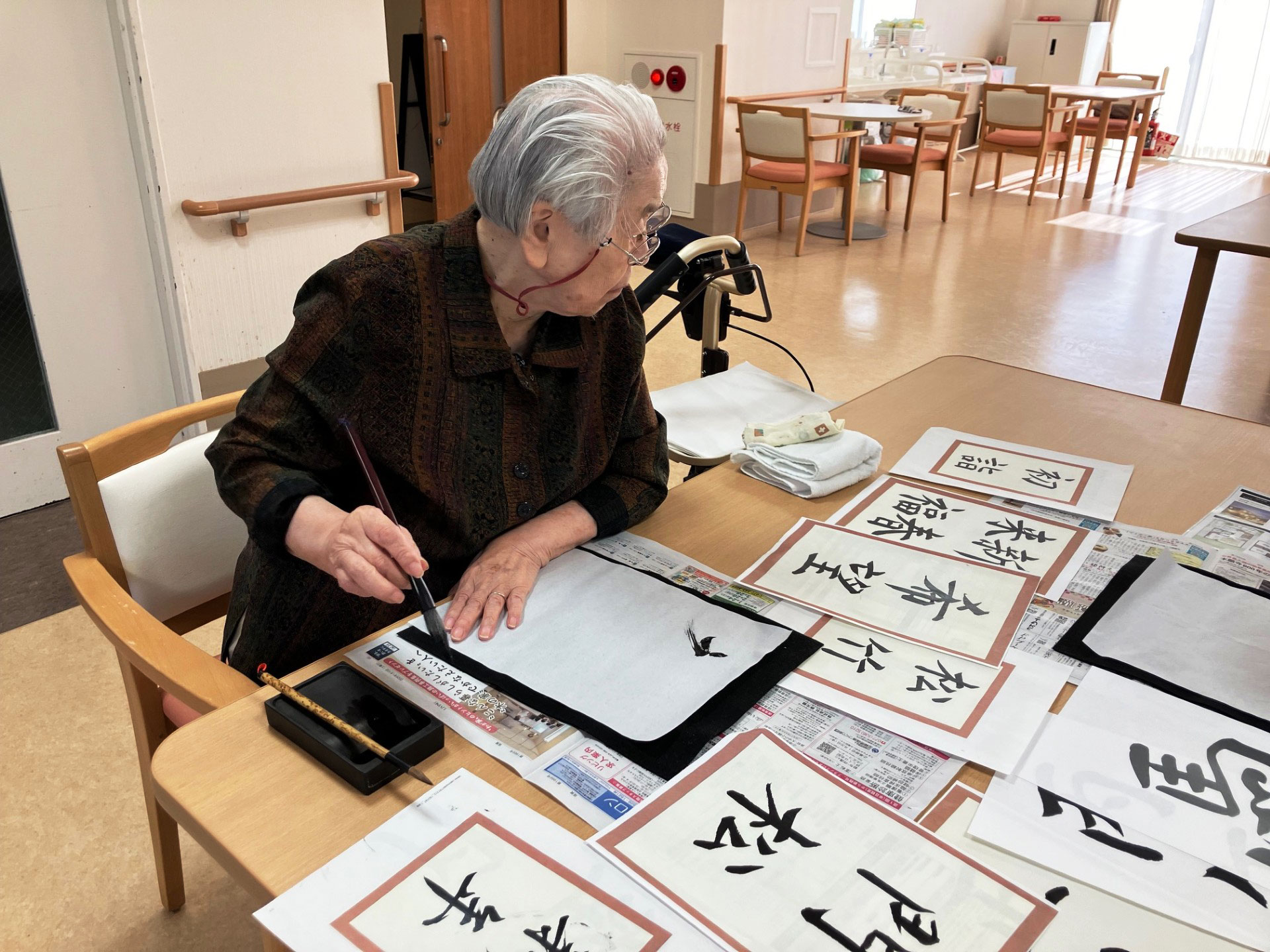 書初め-6 ニチイメゾン栗東