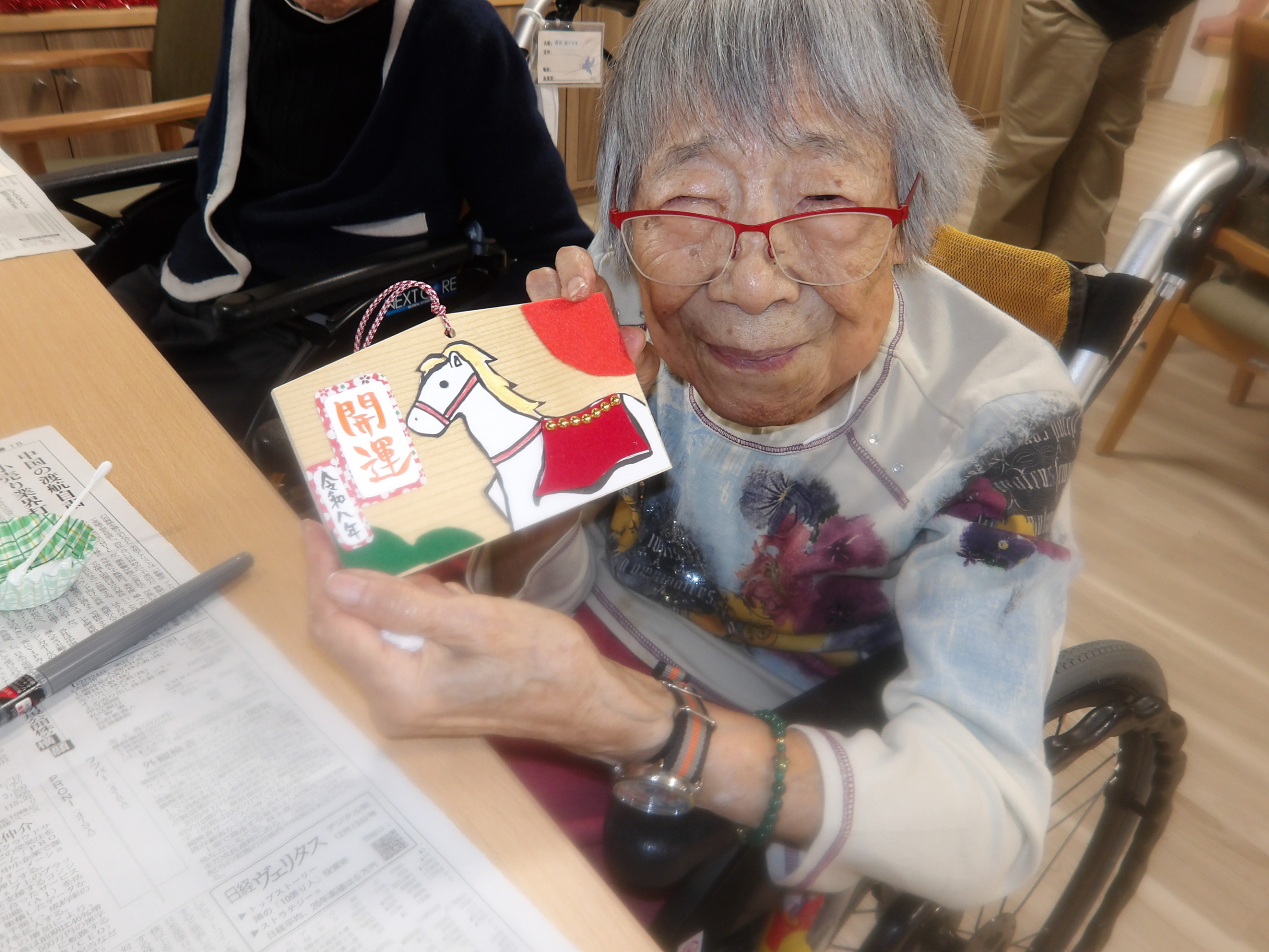 絵馬づくり教室-1　ニチイホーム南大井