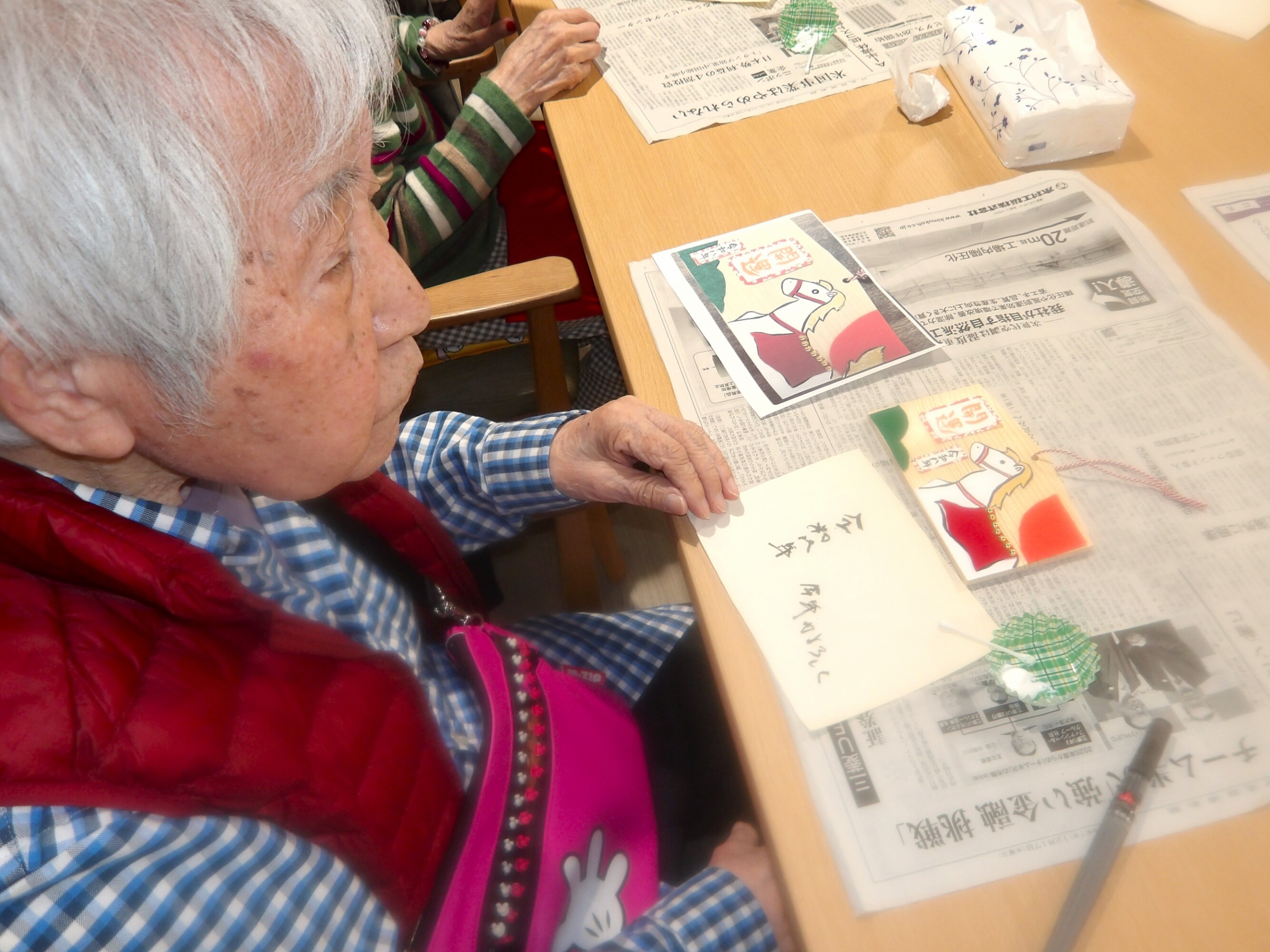 絵馬づくり教室-2　ニチイホーム南大井