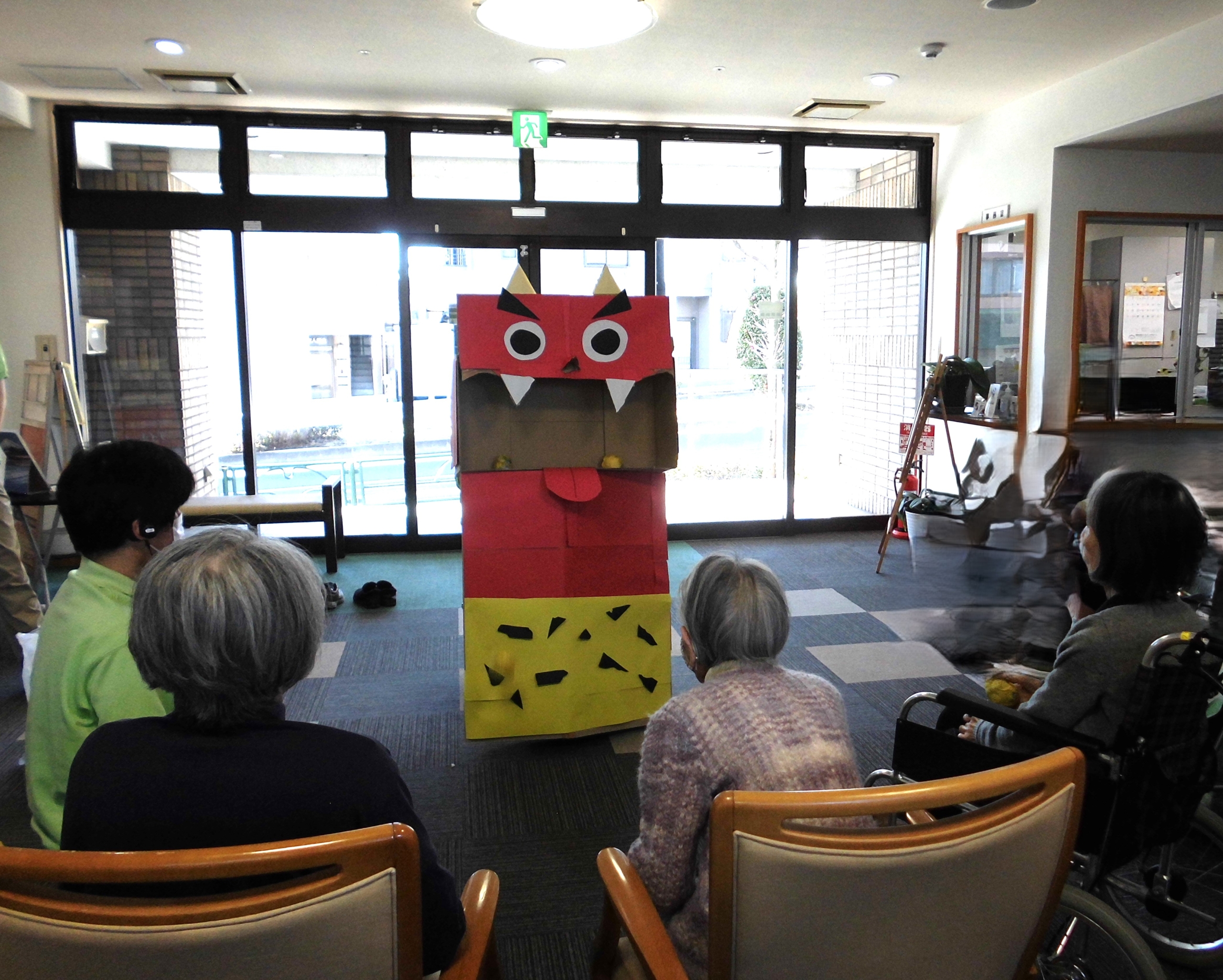 ニチイホーム立川柴崎の節分1