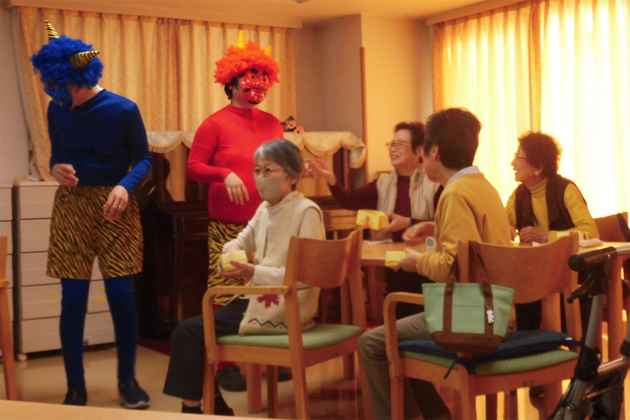 節分祭-1 ニチイホーム星ヶ丘