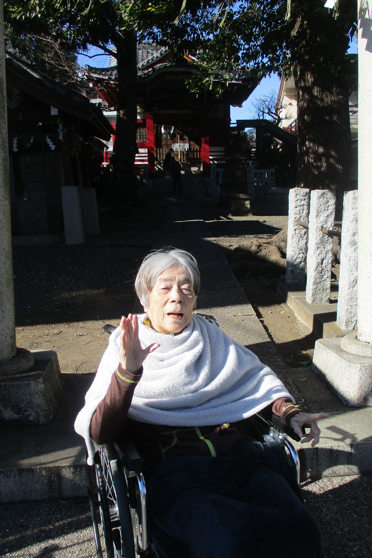 近くの神社へ初詣-2 ニチイホーム久が原