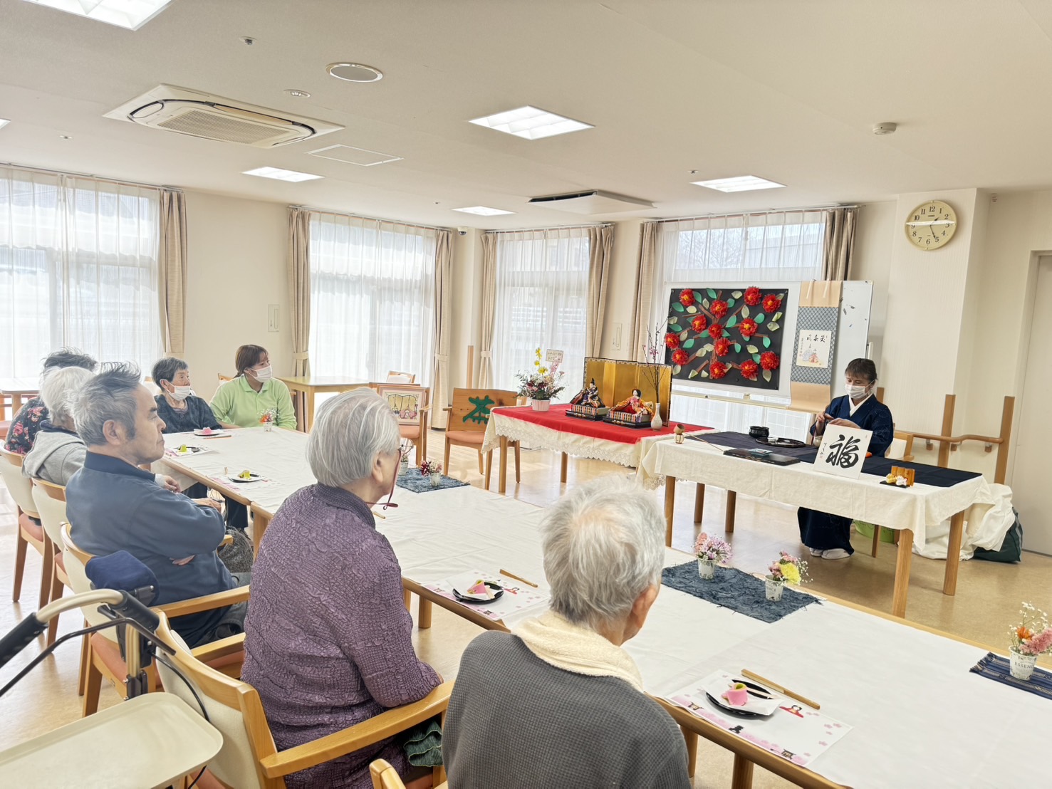 春のお茶会 -2 ニチイメゾン栗東