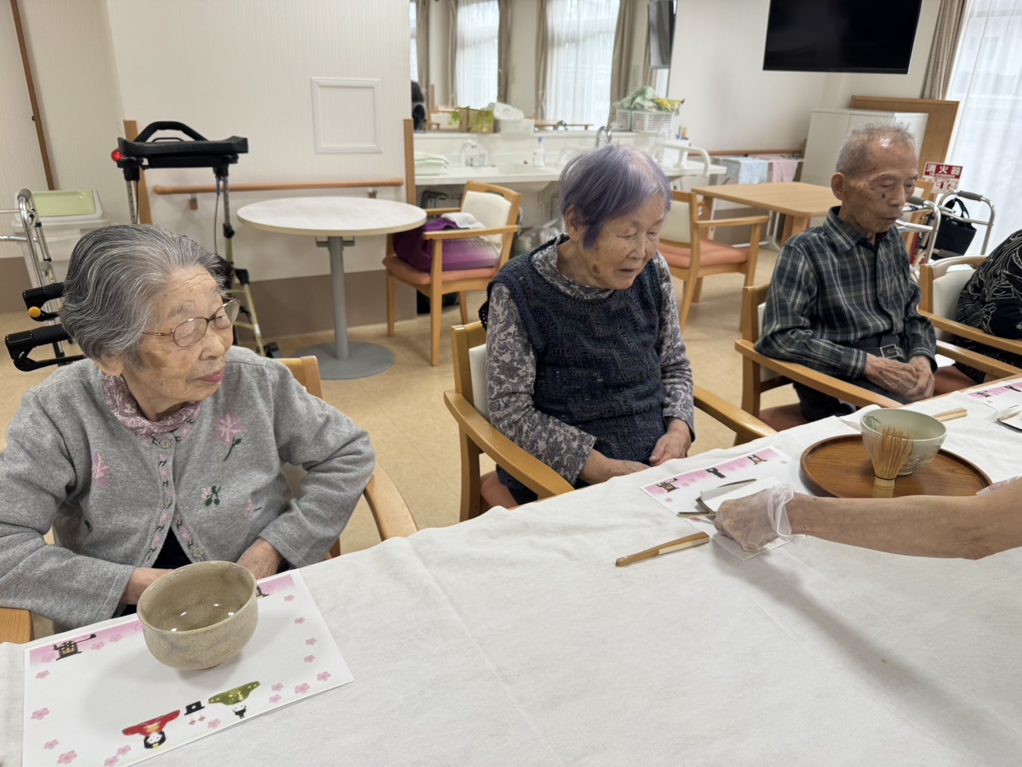 春のお茶会 -3 ニチイメゾン栗東