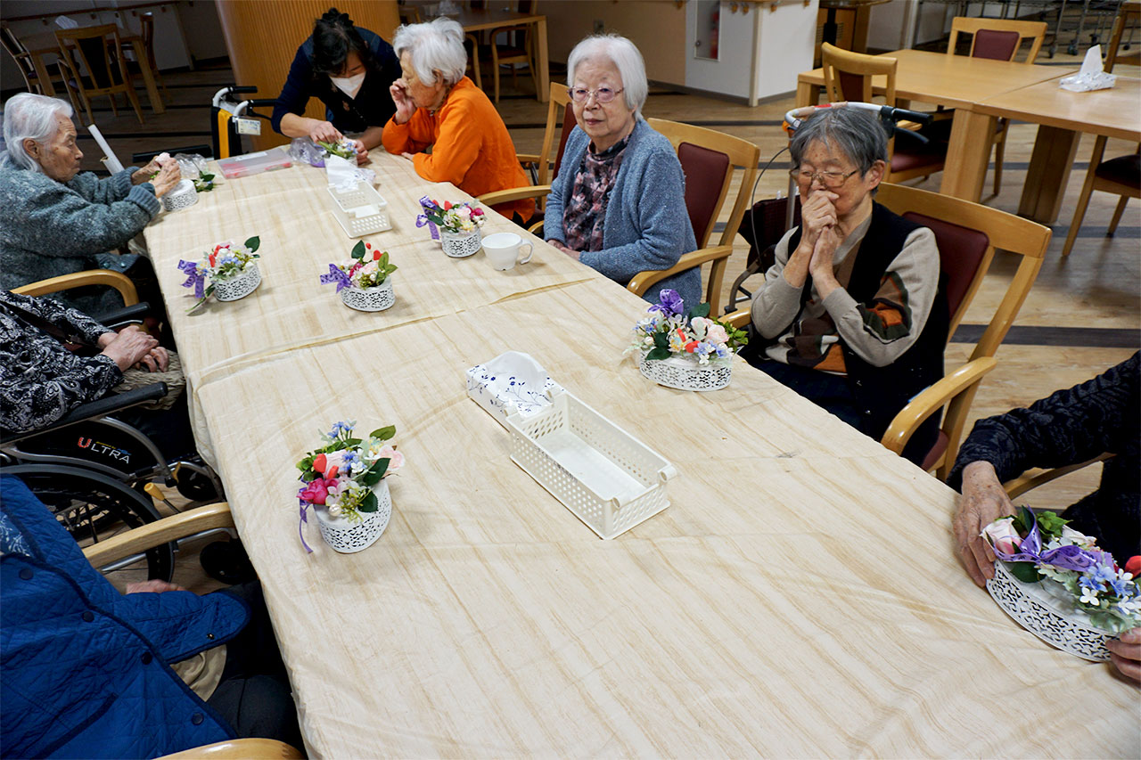 フラワーアレンジメント-3 ニチイホーム練馬高野台