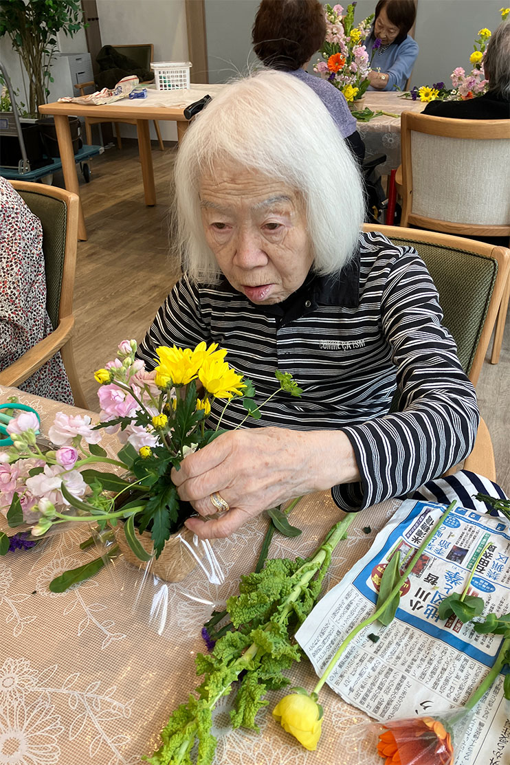 フラワーアレンジメント-6 ニチイホーム杉並松庵