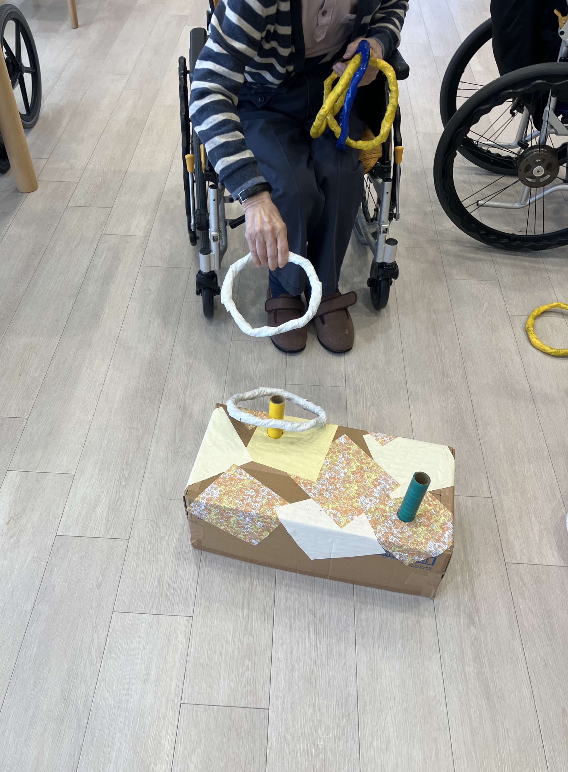 ニチイホーム杉並松庵の輪投げアクティビティ６