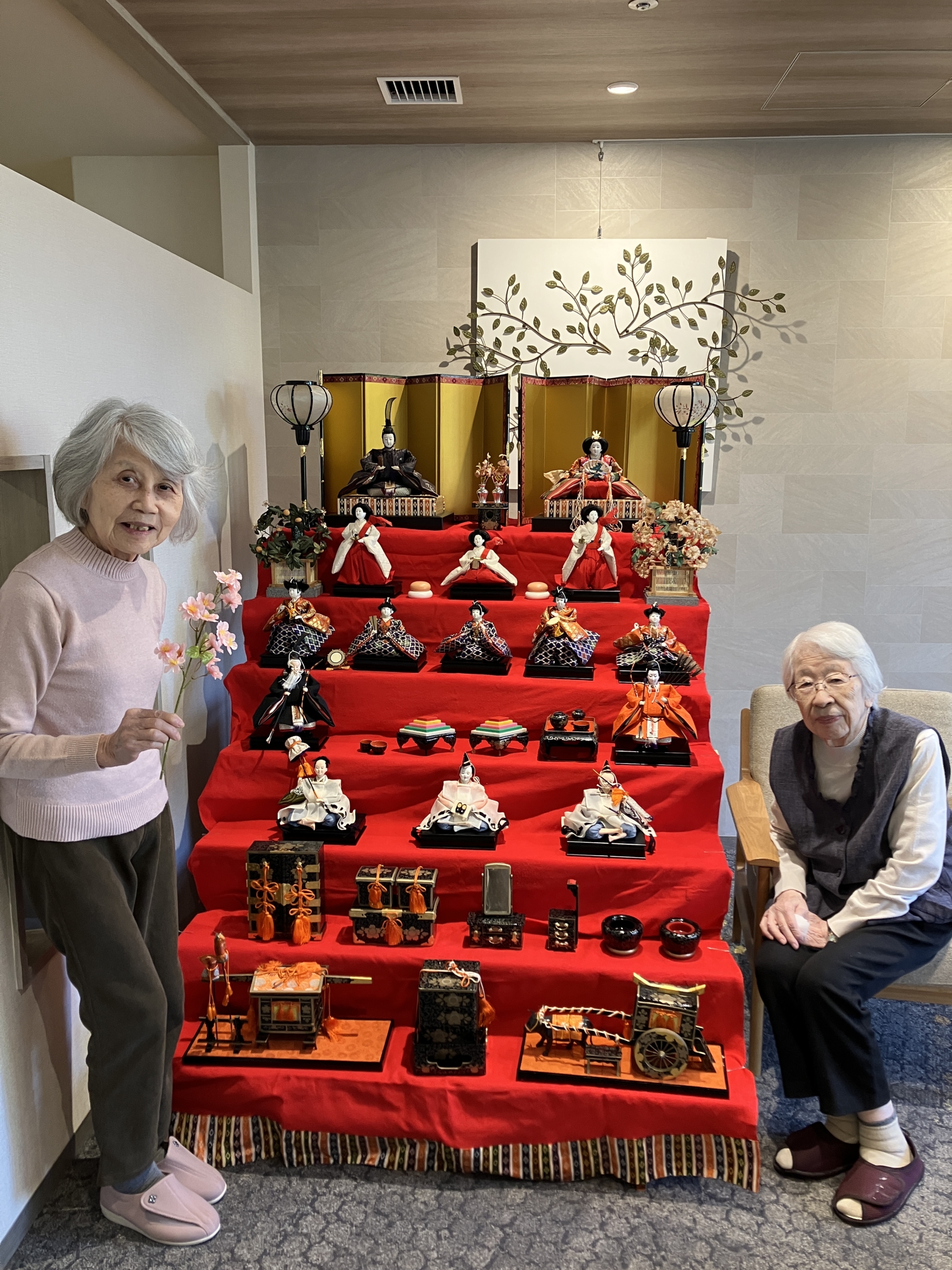 ニチイホーム杉並松庵のお雛様2