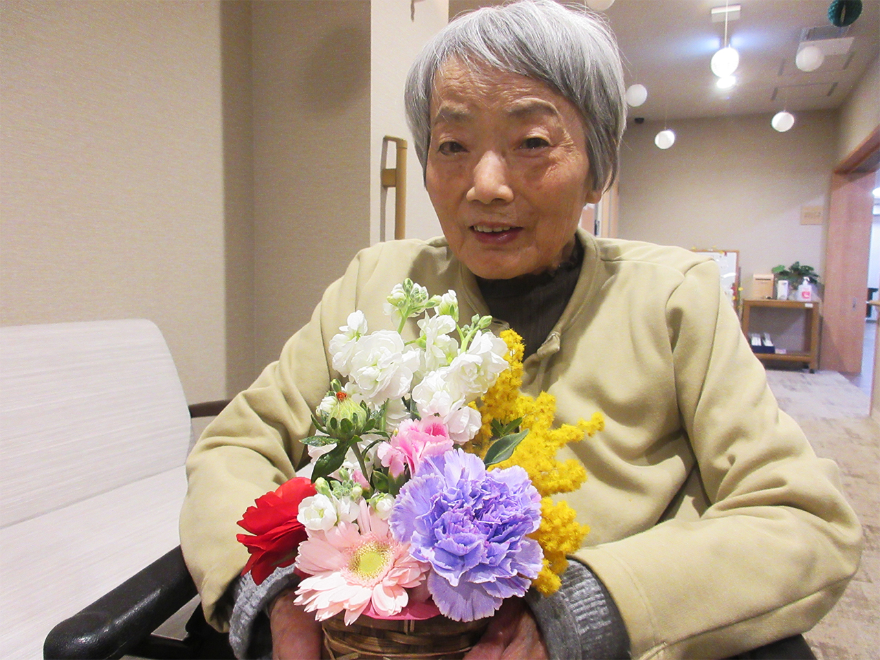 フラワーアレンジ-3 ニチイホーム戸塚